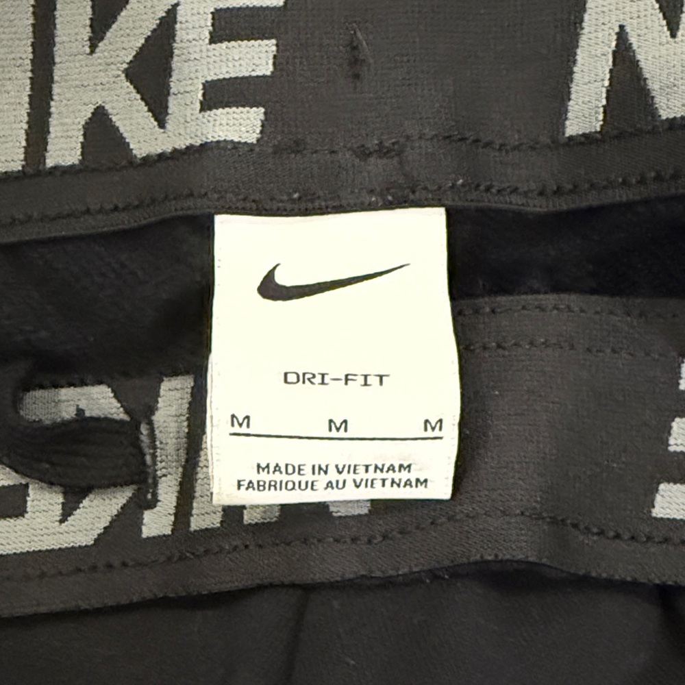 Nike Black Sweatpants with White Logo - Picture 3 of 3